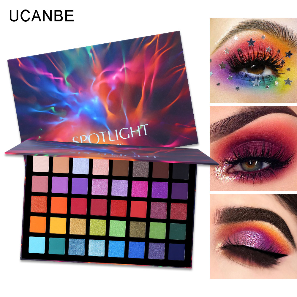 Палетка тіней Ucanbe Spotlight Eyeshadow Palette, 40 відтінків