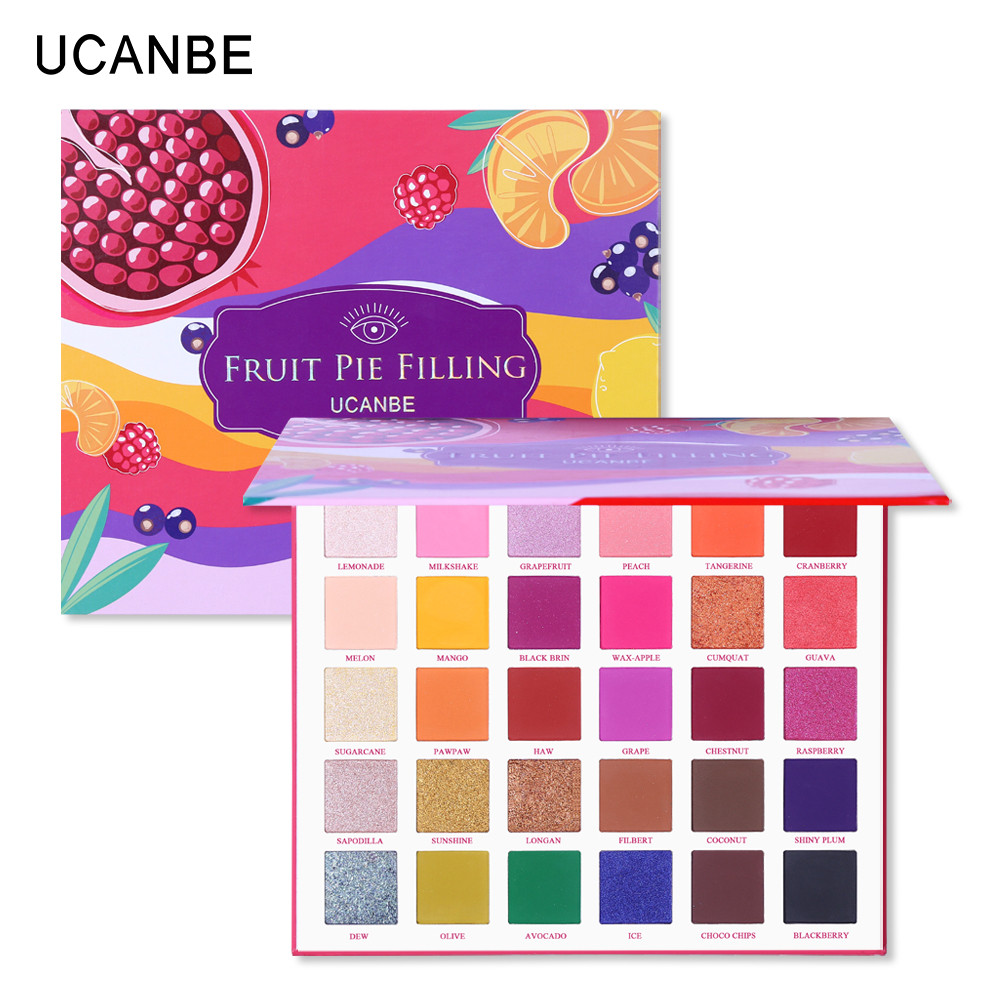 Палетка тіней Ucanbe Fruit Pie Filling Palette, 30 відтінків, 27 г