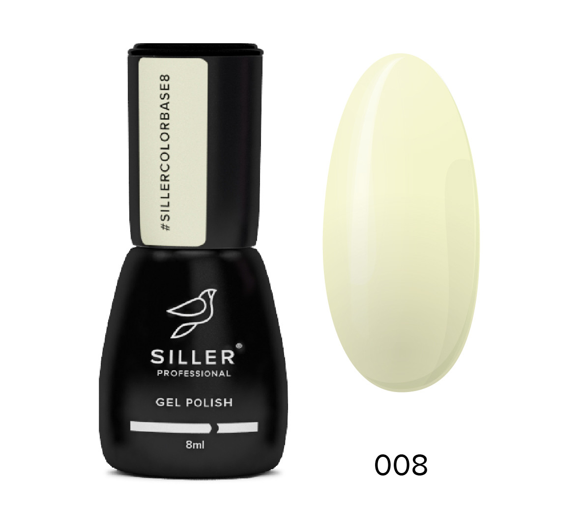База для нігтів Siller Color Base камуфлювальна кольорова No 8 (8 мл)