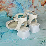 Замшеві босоніжки на підборах, фото 2