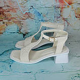 Замшеві босоніжки на підборах, фото 3