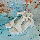 Замшеві босоніжки на підборах, фото 5