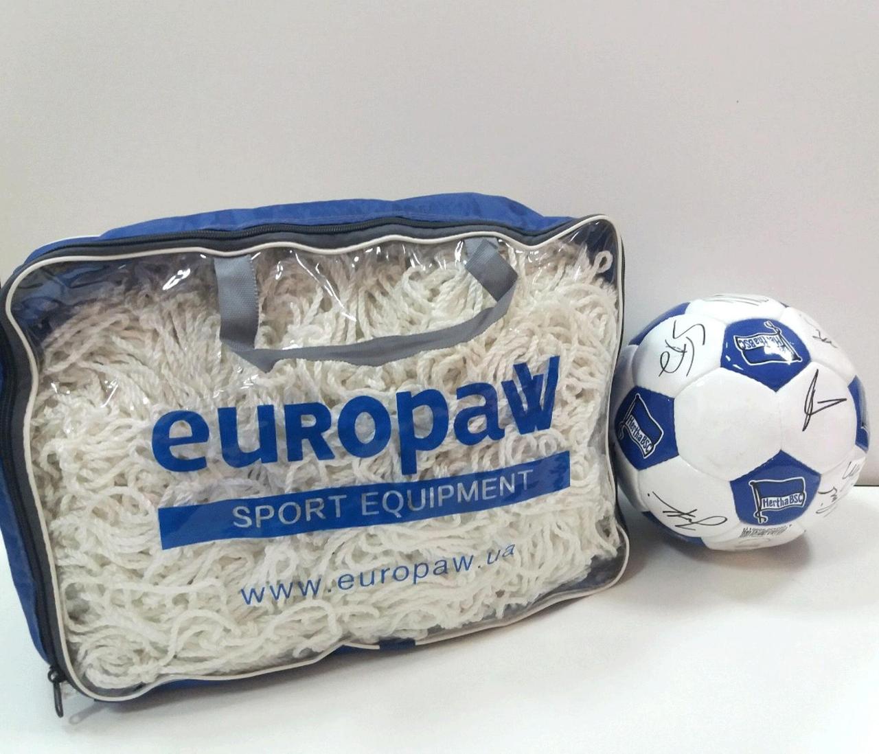 Сітка для футбольних воріт Europaw (55150) 3х2х1.5 м, фото 1