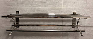 Полиця з нержавіючої сталі з полотенцедержателем для ванної OD 083