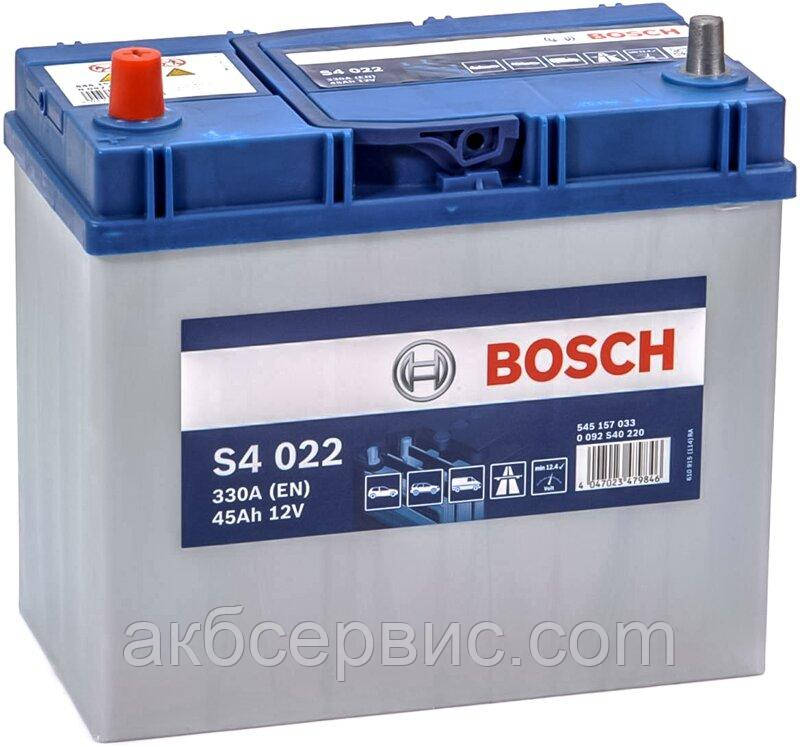 Акумулятор автомобільний Bosch 6СТ-45 S4 Silver (S40 220), фото 1