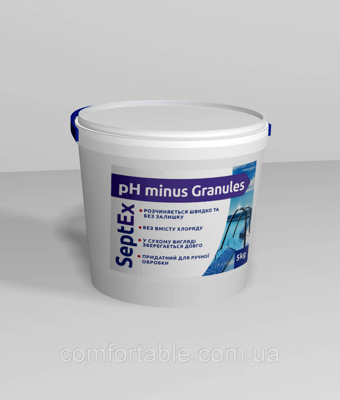 Реагент для зниження рівня pH у гранулах SeptEx pH minus Granules 5 кг