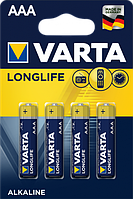 Батарейка Varta Longlife HE4 AAA BLI 4 Alkaline