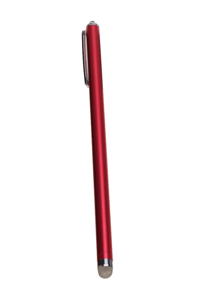 Стилус ємнісний алюмінієвий з отвором для кріплення (Червоний)