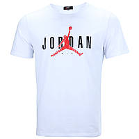 Футболка спортивная мужская белая NIKE JORDAN Ф-10 WHT XXL(Р) 21-904-020