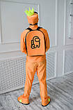 Карнавальний костюм для аніматорів Among Us (Еман Ас) помаранчевий, фото 3