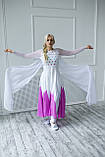 Карнавальний костюм для аніматорів Ельза Frozen 2 Біла, фото 3