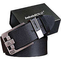Мужской Ремень BOLO с высококачественной износостойкой Эко кожи в подарочной коробке.