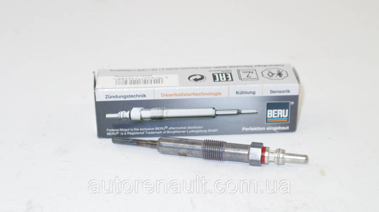 Свічка розжарювання, Рено Логан II 1.5 dCi (4.4) 2012> BERU(Німеччина) GE110