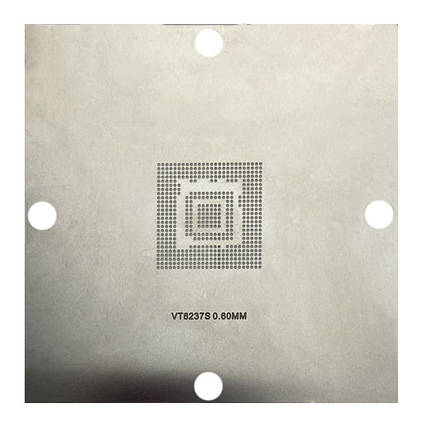 Трафарет BGA прямого нагріву VT8237S (0.60 mm) 90 x 90 mm, фото 1