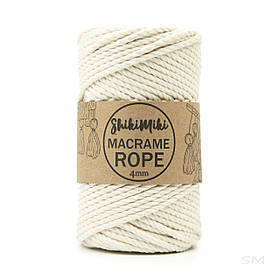 Еко шнур Shikimiki Rope 4mm, колір Молочний
