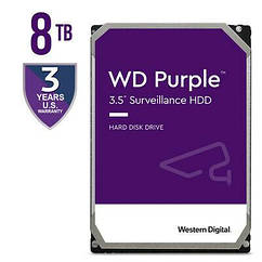 Жорсткий диск 8TB Western Digital WD84PURZ для відеоспостереження