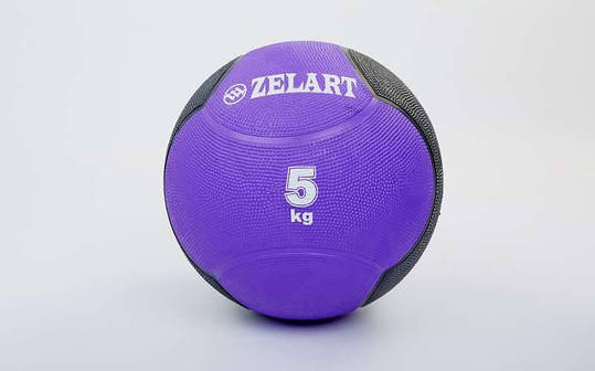 Медбол (медичний м'яч) 5 кг d-24 см Zelart Medicine Ball FI-5121-5, фото 2