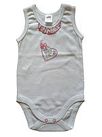 Боді-майка для дівчинки Garden baby 19411-88 білий 68-80