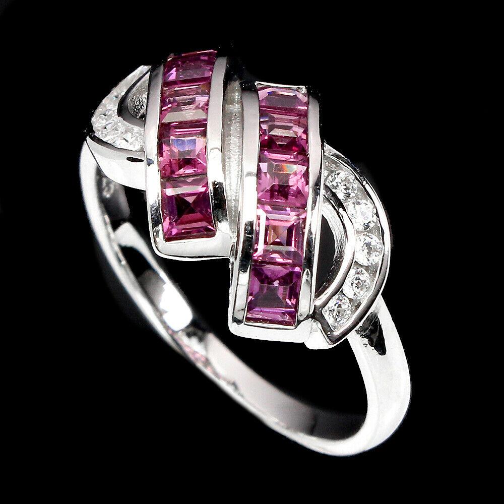 Срібне кільце з гранатом родоліт, 1746КГ