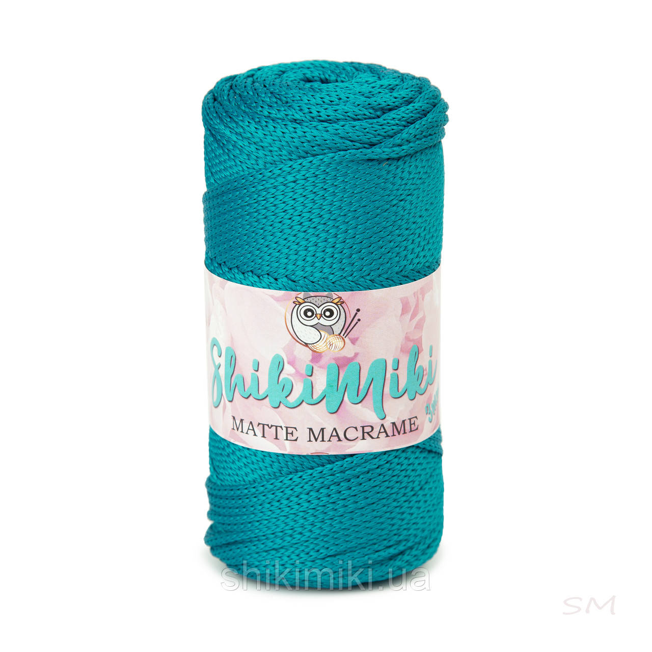 Шнур поліефірний Matte Macrame 3 mm, колір Морська хвиля