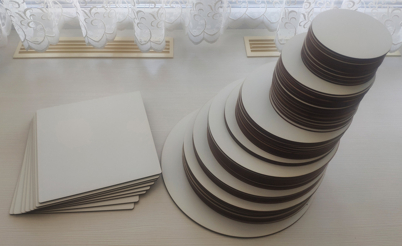 Подложка под торт из ХДФ (HDF), цена 8 грн — Prom.ua (ID#938680138)