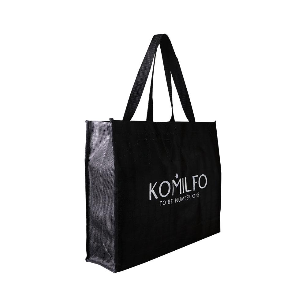 Сумка Komilfo чорна ламінована, змея, фото 1