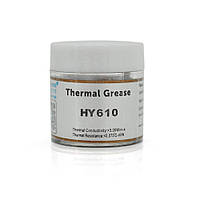 Паста термопроводная HY-610 10g, банку, Gold, >3,05 W/m-K, <0.073°C-in2/W, -30°≈280°, В'язкість -1K cPs, OEM Q38