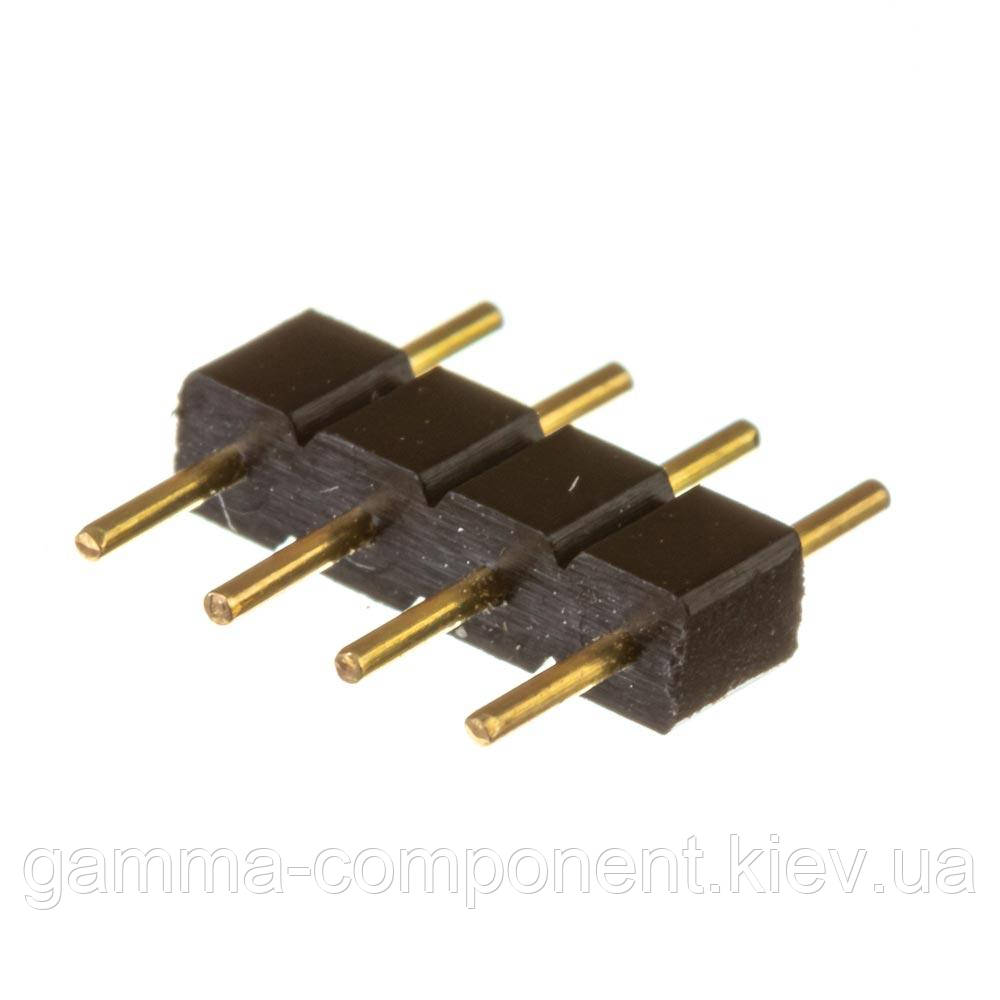 Коннектор для світлодіодним RGB стрічки 10мм "тато" 4 pin