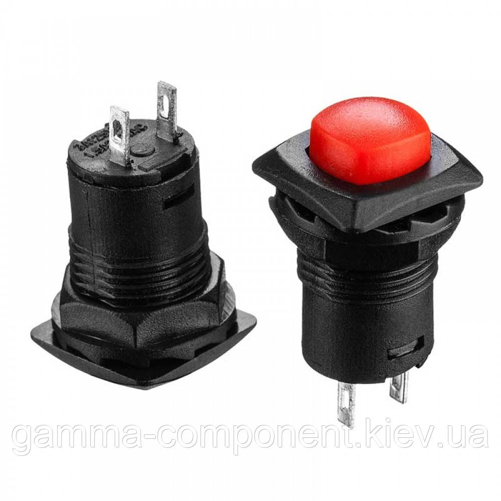 Натискна Кнопка DS-226, ON-OFF, 1,5 А, червоний