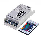 Контролер для світлодіодної стрічки RGB (аудіо) 9 A, 108 Вт, радіопульт 24 кнопки, фото 2