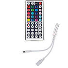 Контролер mini для світлодіодної стрічки RGB 6 A, 72 Вт, ІЧ пульт 44 кнопки, фото 3