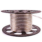 Світлодіодна стрічка 220В помаранчева AVT smd 2835-120 лід/м 4Вт/м, герметична. Бухта 50 метрів., фото 2