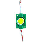 Світлодіодний модуль (кластер) СОВ коло, 1led, 2.4 W, зелений, 12В, IP65, фото 2