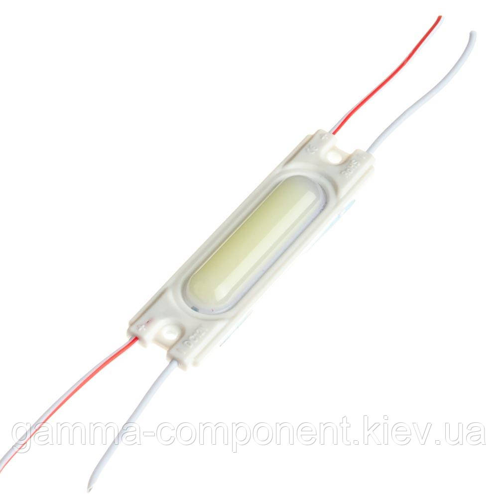 Світлодіодний модуль COB 12 V білий 1led 1.5 W овальний IP65, фото 1