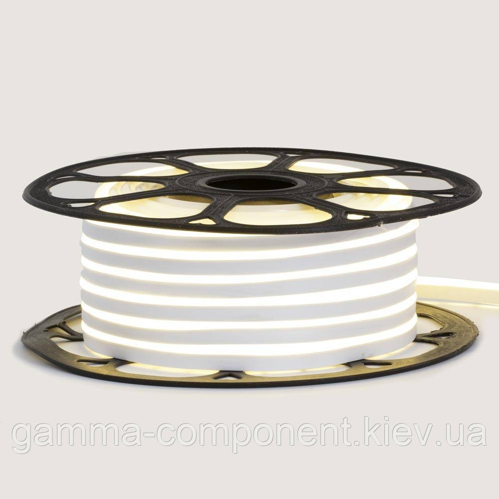 Неонова стрічка світлодіодна біла 12V 8х16 пвх smd2835 120LED/м 8Вт/м IP65, фото 1