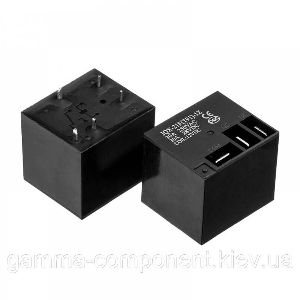 Реле JQX-16F(T91), 30А, 12VDC/ контакти-1С