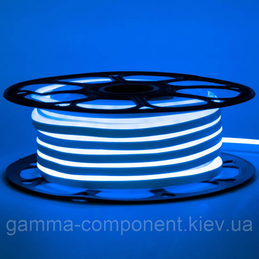 Світлодіодний неон 220В синій AVT-1 smd 2835-120 лід/м 7Вт/м, герметичний