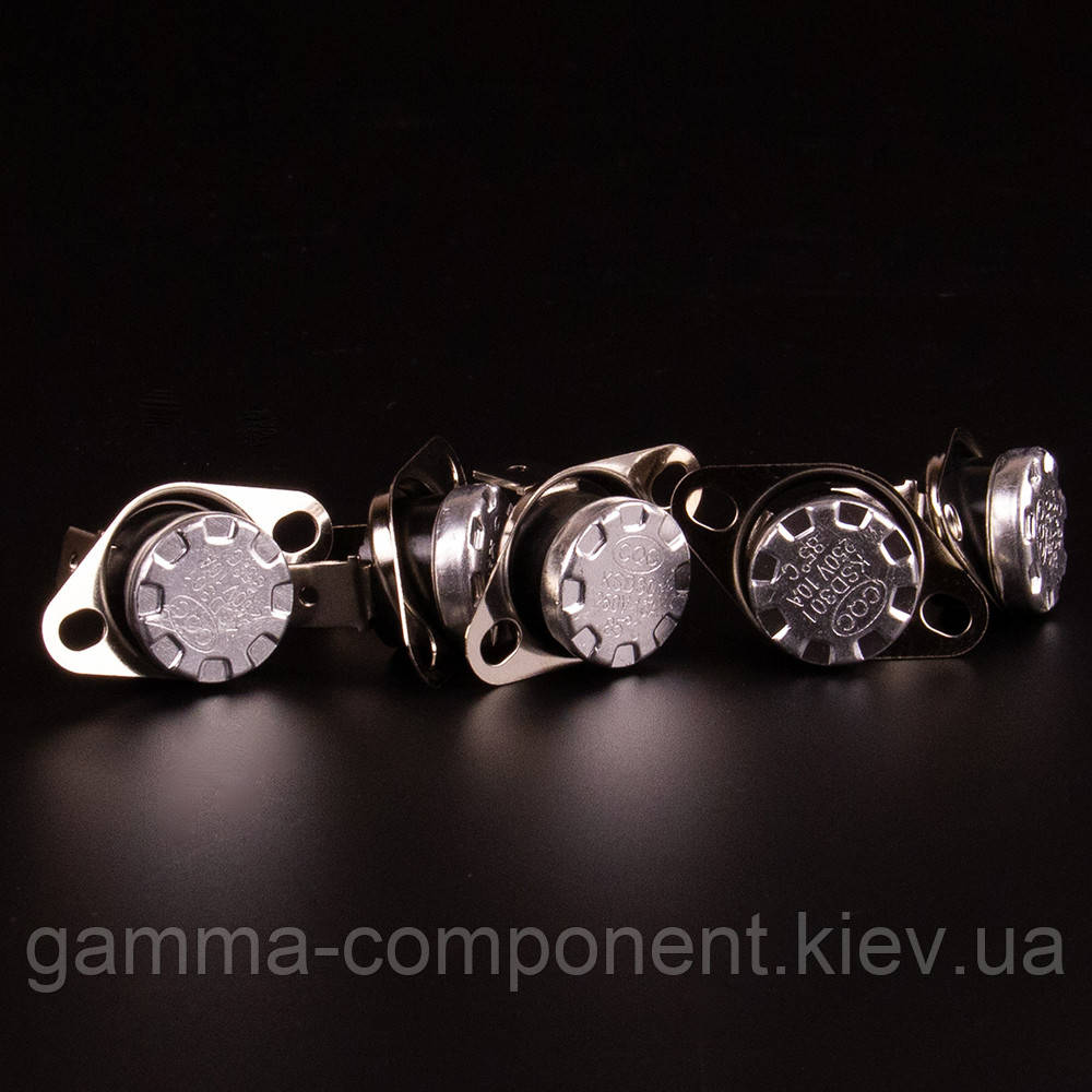 Термостат KSD301-75, 250V, 10A, (75°C) R- тип, фото 1