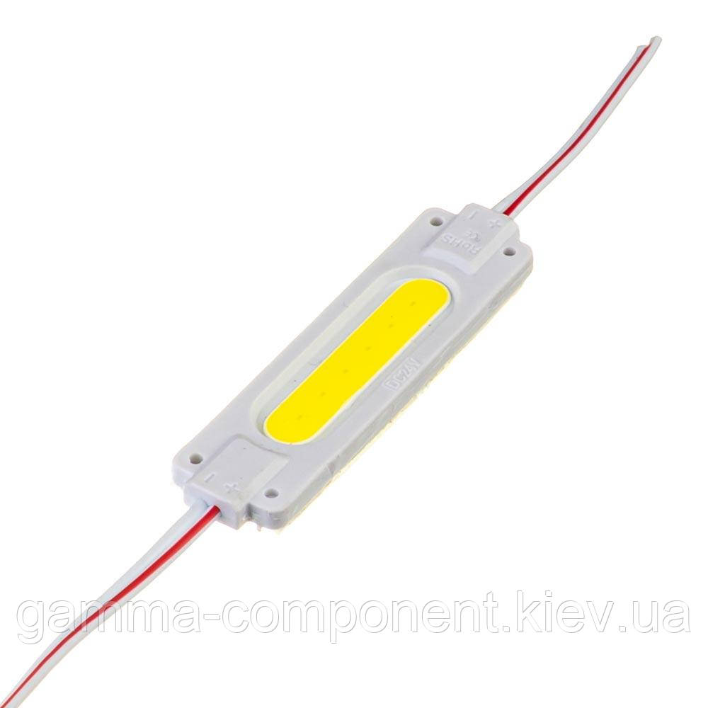 Світлодіодний модуль (кластер) СОВ 1led, 2W, білий холодний, 24V, IP65