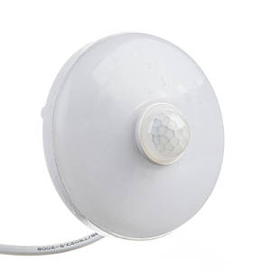 Світлодіодний світильник з датчиком руху накладної ЖКХ 13Вт, круглий, холодний білий, IP40