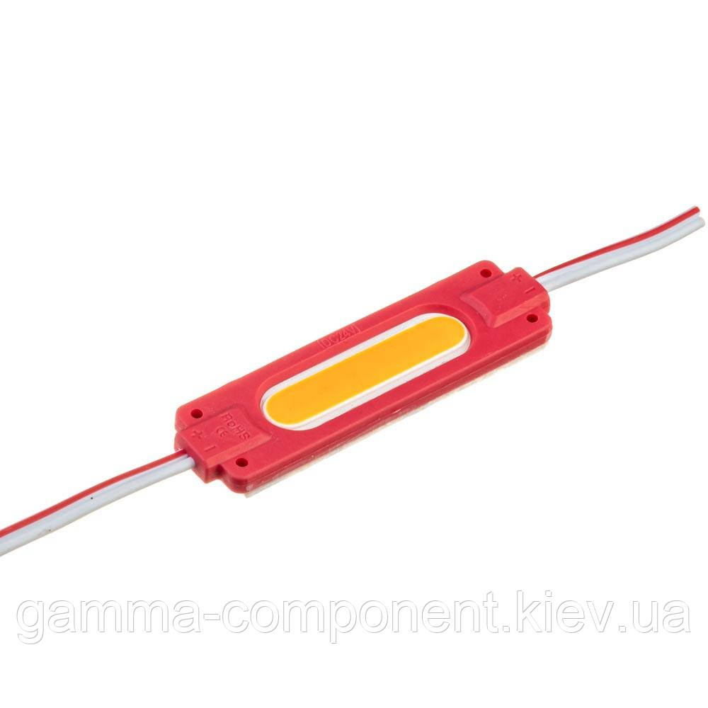 Світлодіодний модуль (кластер) СОВ 1led, 2W, червоний, 24V, IP65