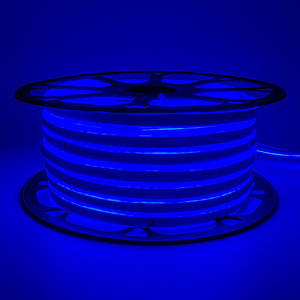 Світлодіодний неон 220В синій smd 2835-120 лід/м 12Вт/м, герметичний. Бухта 50 метрів.
