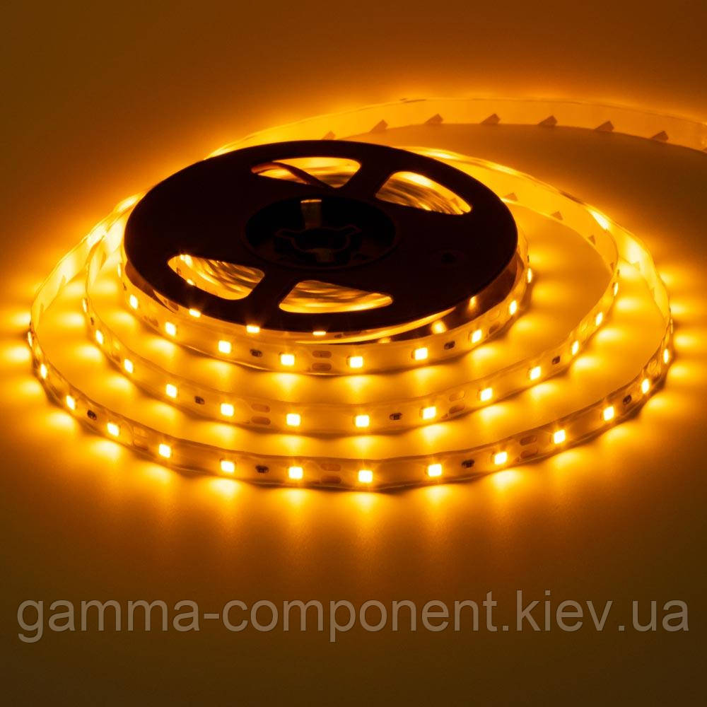 Світлодіодна стрічка SMD 2835 (60 LED/м), жовтий, IP20, 12В бобіни від 5 метрів