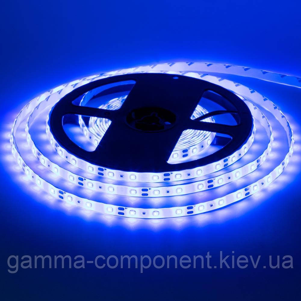 Світлодіодна стрічка SMD 2835 (60 LED/м), синій, IP20, 12В бобіни від 5 метрів