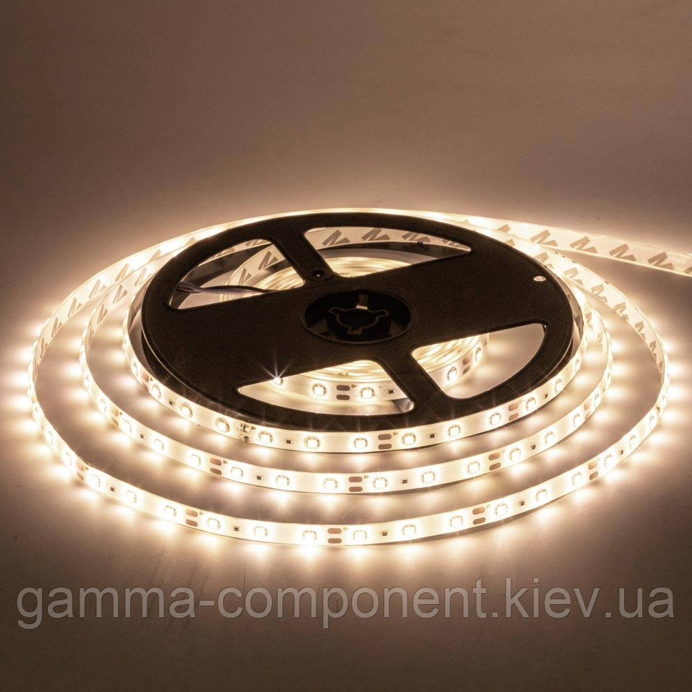 Світлодіодна стрічка SMD 2835 (60 LED/м), теплий білий, IP20, 12В бобіни від 5 метрів