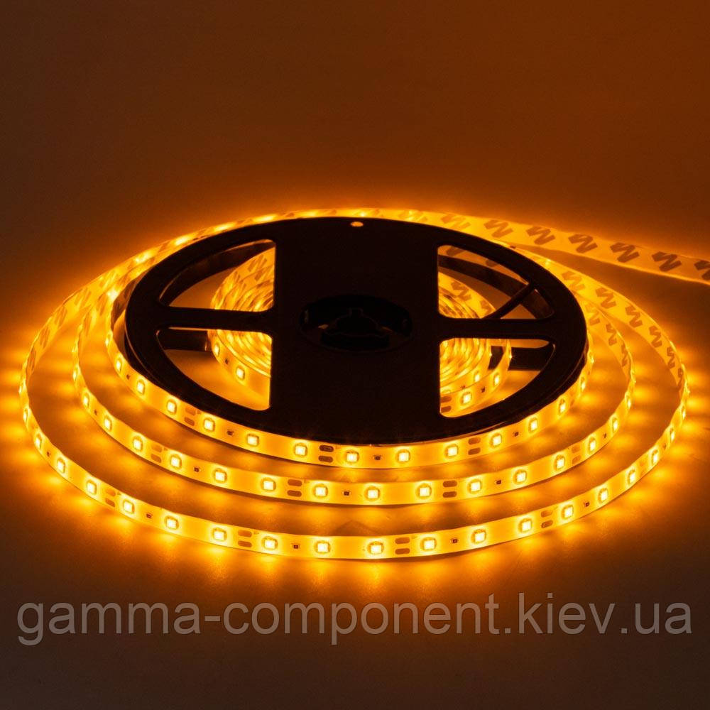 Світлодіодна стрічка SMD 2835 (60 LED/м), жовтий, IP65, 12В бобіни від 5 метрів