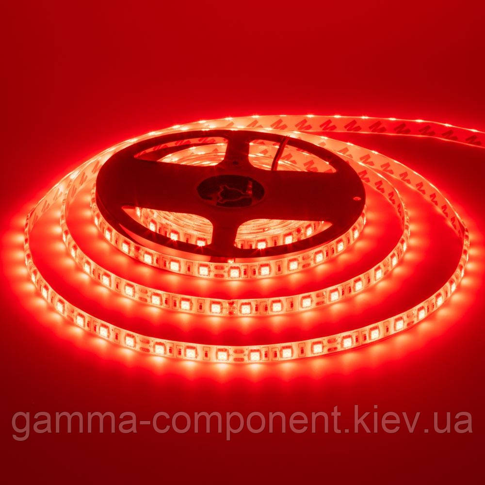 Світлодіодна стрічка SMD 5050 (60 LED/м), червоний, IP65, 12В - бобіни від 5 метрів