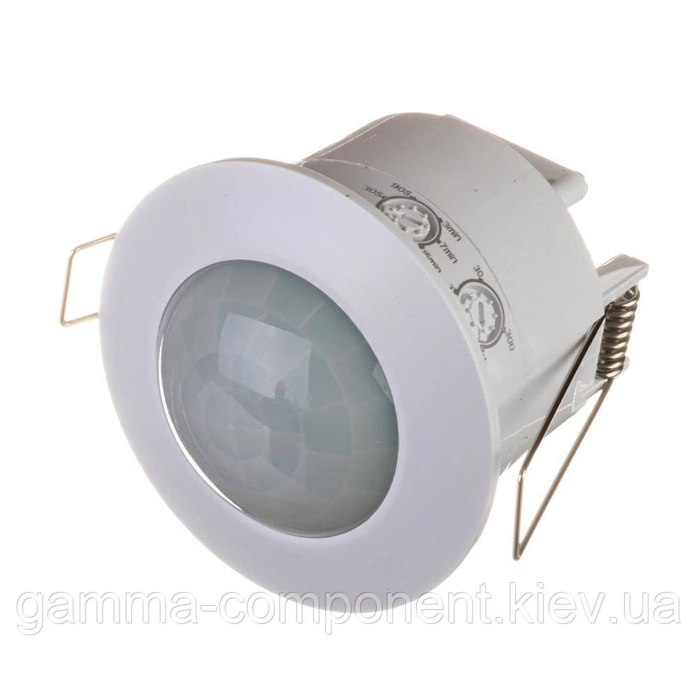 Датчик движения 1200 Вт потолочный врезной белый 360 градусов, фото 1