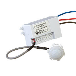 Датчик руху для освітлення врізний білий 360° макс. 100 Вт