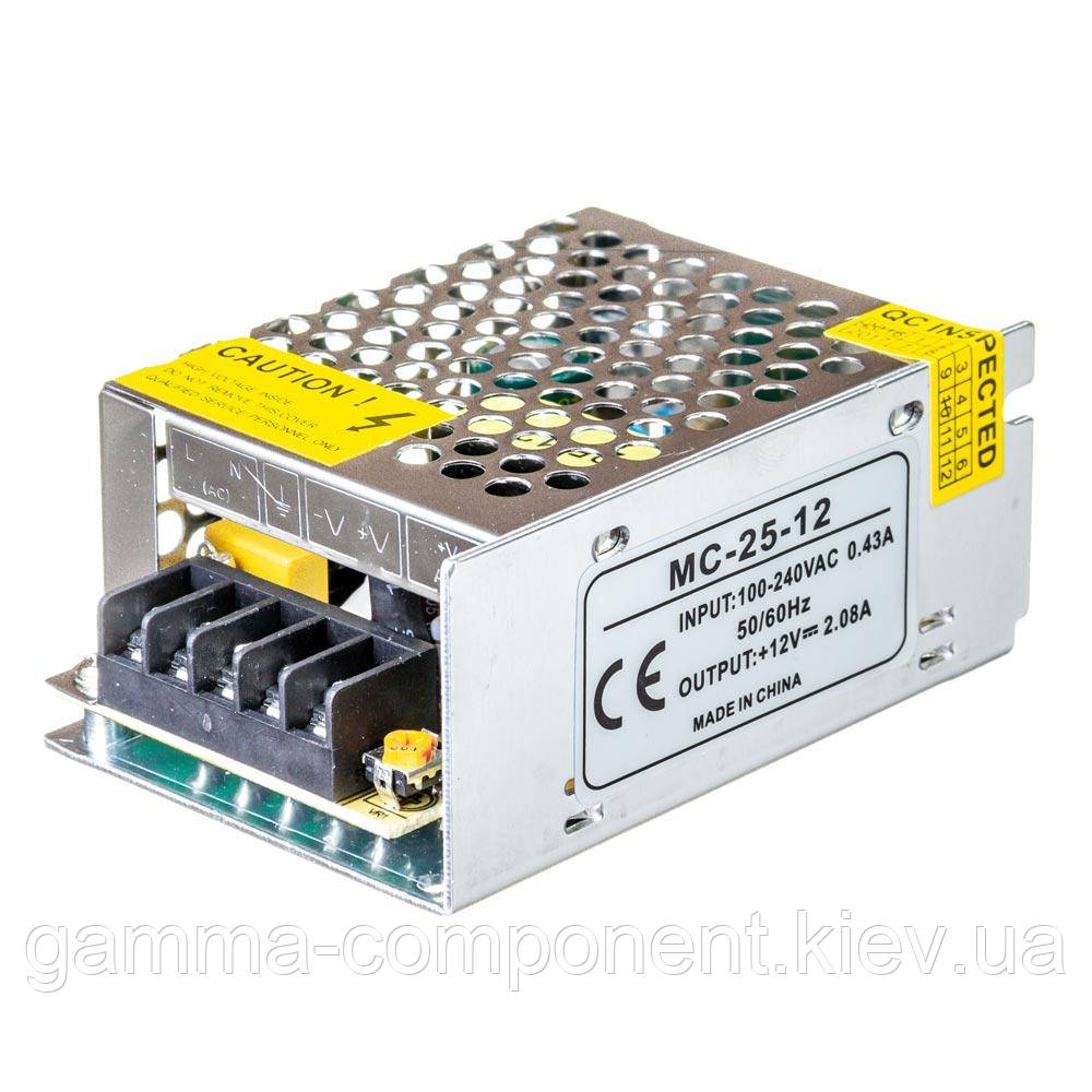 Блок живлення 12В перфорований Compact, 2A 24Вт, IP20, фото 1